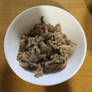 豚肉こま切れ大葉じゃばらぽん酢和え